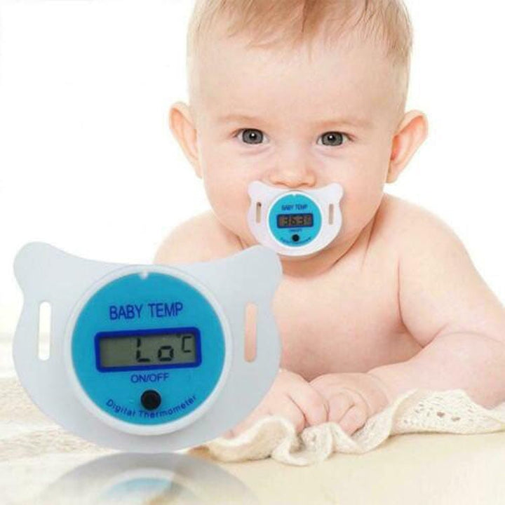 Thermomètre numérique, sucette pour bébé 0 BCS bleu 