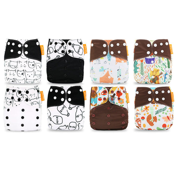 Washable diapers, set of 6.
